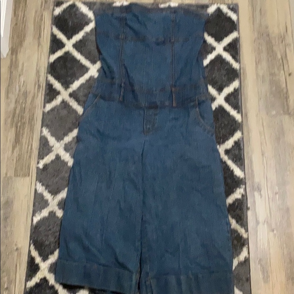 Denim romper